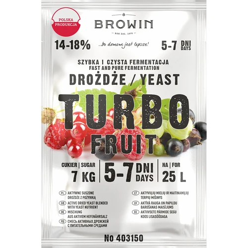 Viinihiiva Turbo Fruit 5-7 päivää  - 1 