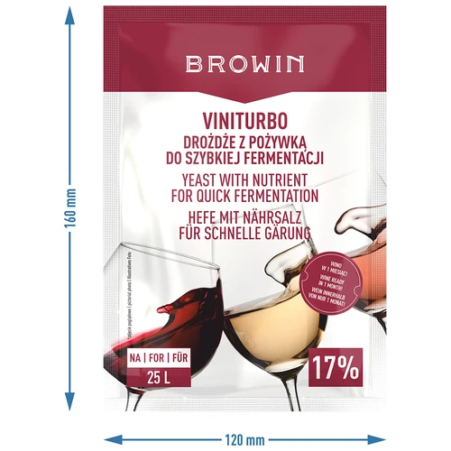 ViniTurbo - hiiva nopeaan käymiseen, 20 g - 3