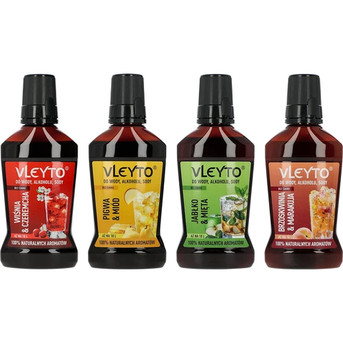 VLEYTO Kirsikka & Tuomipihlaja – makuessenssi luonnollisilla aromeilla, 250 ml - 10