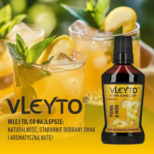VLEYTO Kvitteni & Hunaja – makuessenssi luonnollisilla aromeilla, 250 ml - 6