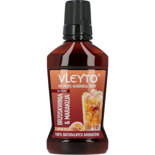 VLEYTO Persikka & Passiohedelmä – makuaromi luonnollisilla aromeilla, 250 ml  - 1 