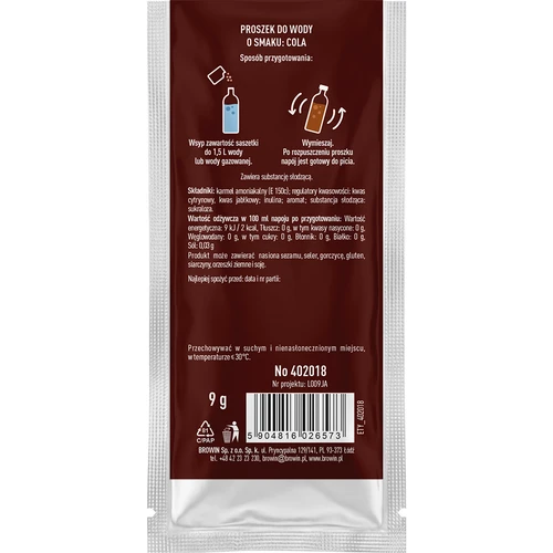 VSYPTO Cola - veden makujauhe, 9 g - 3