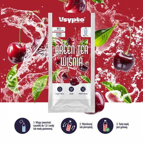 VSYPTO, makuna Green Tea Kirsikka, 9g - 5