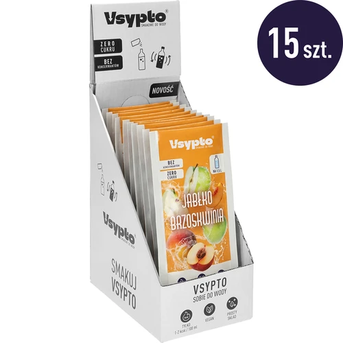 Vsypto Omena-Persikka – monipakkaus 15 x 9 g