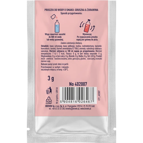 VSYPTO Päärynä–Karpalo, 3 g - 3