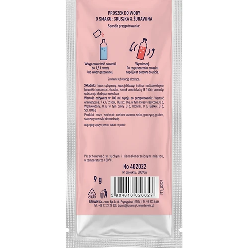 VSYPTO päärynä–karpalo, 9 g - 3