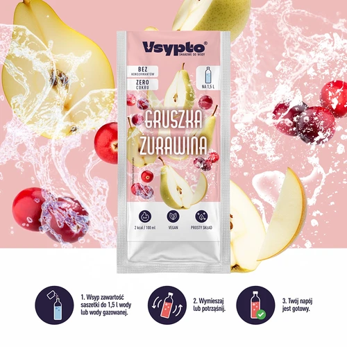 VSYPTO päärynä–karpalo, 9 g - 5