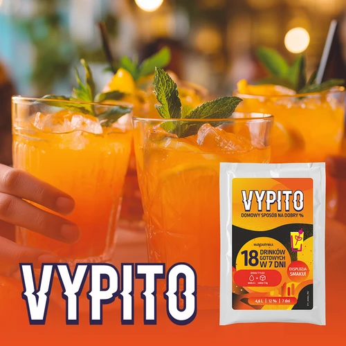 VYPITO 12%, annospussi 18 drinkkiä varten - Mandariini, 126 g - 6