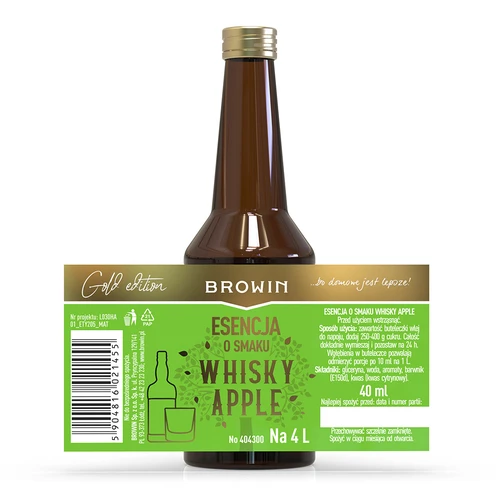 Whisky Apple -makuinen esanssi - 40 ml, 4L:lle - 4
