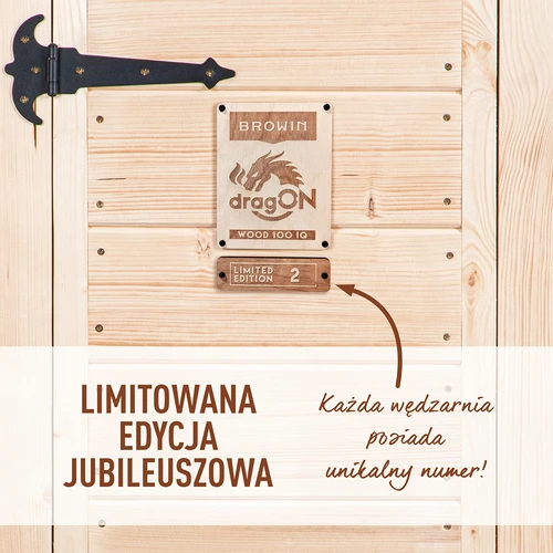 Wi-Fi-savustin, 200 L - dragON WOOD 100IQ sähköisellä lämmitysmoduulilla ja ohjaimella - 4