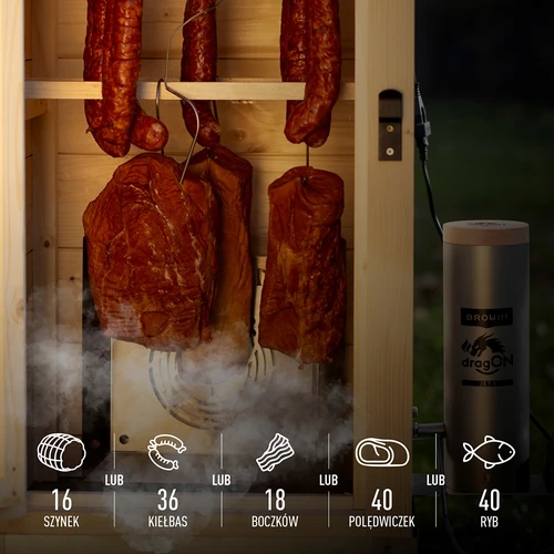 Wi-Fi-savustin, 200 L - dragON WOOD 100IQ sähköisellä lämmitysmoduulilla ja ohjaimella - 11