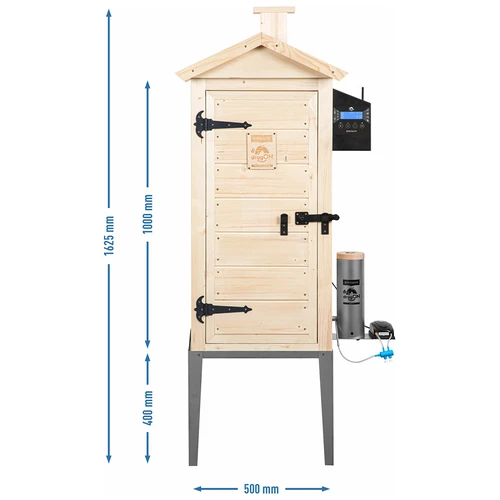 Wi-Fi-savustin, 200 L - dragON WOOD 100IQ sähköisellä lämmitysmoduulilla ja ohjaimella - 14
