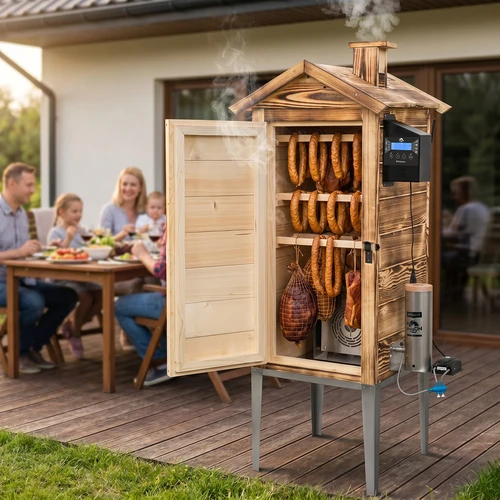Wi‑Fi-savustin, 200 L – dragON WOOD 100IQ, sähkölämmitysmoduulilla ja ohjaimella, puulämmitteinen - 12