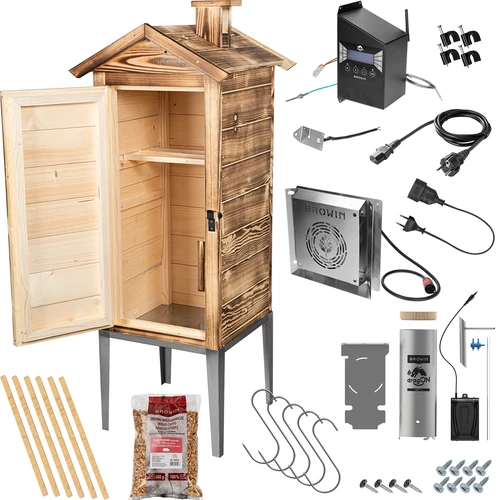 Wi‑Fi-savustin, 200 L – dragON WOOD 100IQ, sähkölämmitysmoduulilla ja ohjaimella, puulämmitteinen - 3