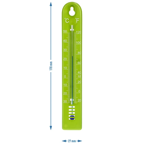 Yleislämpömittari (-30 - +50°C), 17 cm, vihreä - 4