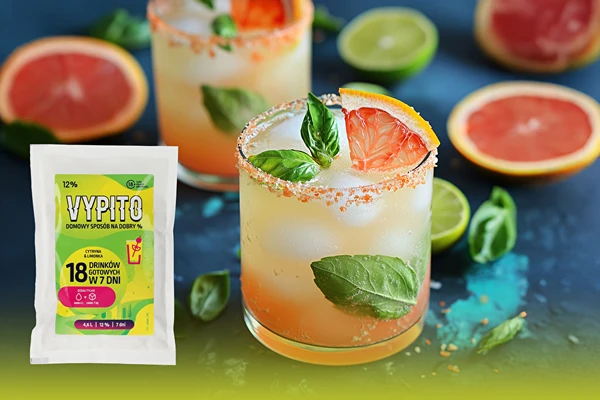 Vypito Limonkowa Bazylia – raikas drinkki, jossa on basilikan ja sitruksen vivahde